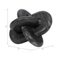 thumbnail image 4 of Marble Knot Sculpture for Living Room Decor - Decorative Home Accent for Bathroom, Office, Shelf, or Entryway Display - Tabletop Ornament for Coffee Table or Bedroom Decor - 6", Gray, 4 of 11