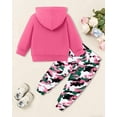 thumbnail image 5 of ZOEREA Toddler Girls Clothes Baby Outfits Letter Hoodie Sweatshirts Flower Sweatpants 2Pcs Tracksuit Fall Winter Clothing, 5 of 7