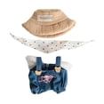 thumbnail image 2 of Mono de muñeca en miniatura,Ropa para muñecos de peluche de 15cm,monos de figuras de Anime,Accesorios para muñecas Juguete de peluche Animal de peluche conjunto de overoles de mezclilla, 2 of 8