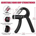thumbnail image 2 of Hengguang 6Pcs Hand Grip Strengthener Kit, Hand Strength Exerciser, Adjustable Resistance 22 to 132lbs Hand Gripper,Finger Exerciser,Finger Stretcher,Grip Ring & Stress Relief Grip Ball(Black), 2 of 6