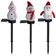 thumbnail image 3 of Luces solares de muñeco de nieve, decoraciones para exteriores, muñeco de nieve, adorno de Papá Noel, paisaje para Patio, jardín, césped, decoración, fiesta, regalos de Navidad, 3 of 4