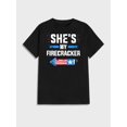 thumbnail image 3 of Men's "She's My Firecracker" Graphic T-Shirt - 100% Cotton, Breathable & Comfortable - Casual Summer Fashion Tee with Patriotic Print, 3 of 4