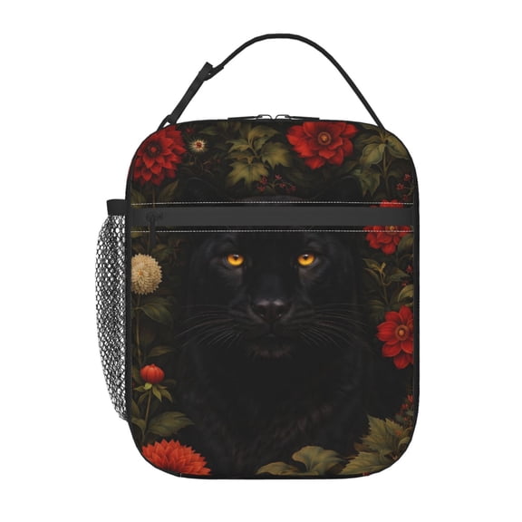 Black Panther Lunch Bag Portable Thermal Lunch Box for Men and Women
