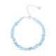 thumbnail image 1 of Pulsera de plata de ley S925 con forma de mariposa con perlas de aguamarina, 1 of 2