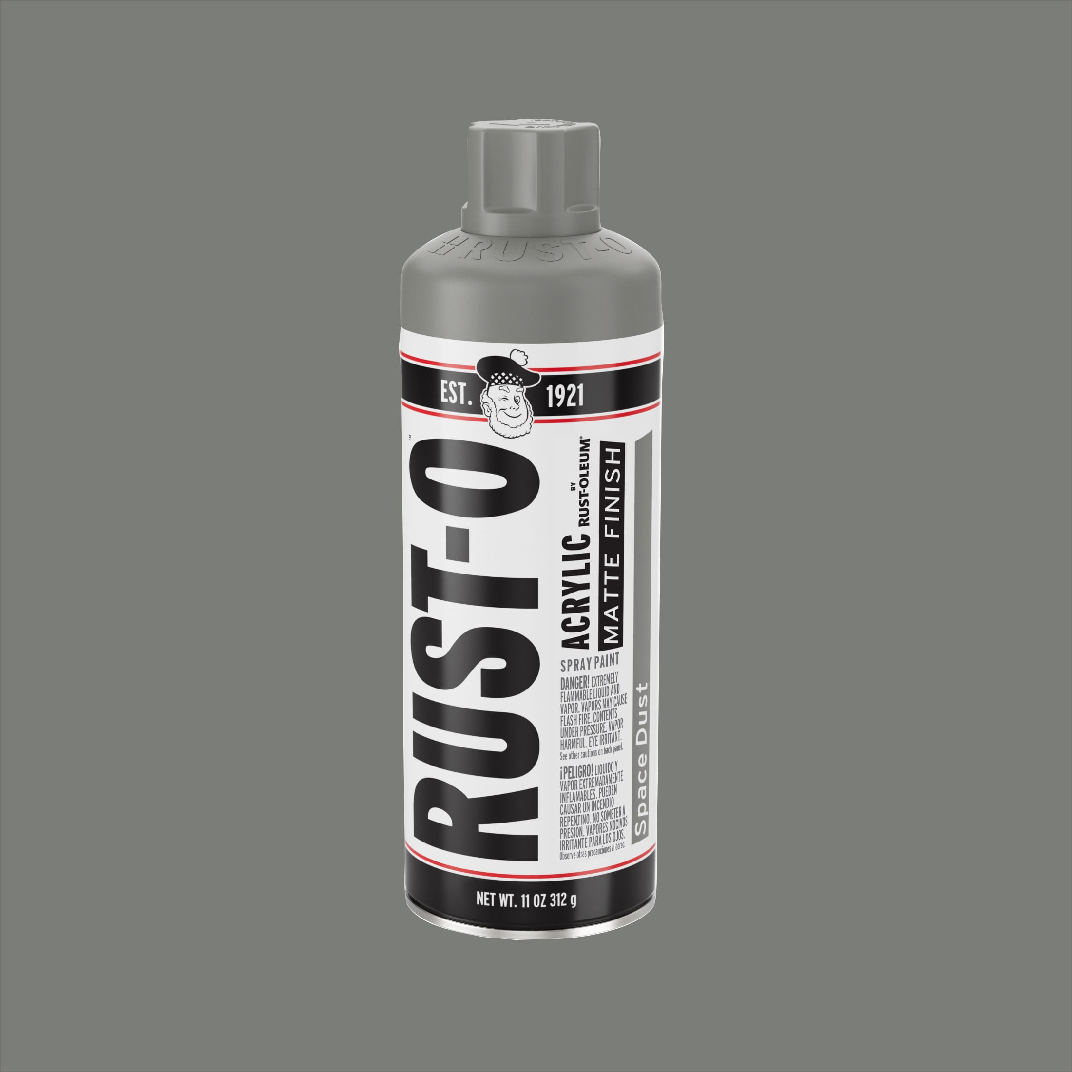 (2 pack) Space Dust, Rust-Oleum Rust-O Acrylic Matte Spray Paint-392223, 11 oz