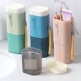 thumbnail image 1 of Toothbrush Storage Box Travel Wash Cup Cartoon Creativity Suitable for Children to Use Toothbrush Cup Pink, 1 of 5