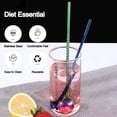 thumbnail image 3 of 6 cucharas de mango largo, cuchara de té helado de 9 pulgadas, cuchara de helado, cucharas para agitar cócteles, cuchara de paja reutilizable de acero inoxidable para bebidas frías, 3 of 5