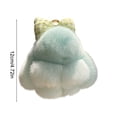 thumbnail image 3 of Surpdew Soft Fluffy Rabbit Keychain Cute Pbunny Key Rings Pbunny Key Rings Faux Fur Keyring Pompom Keychain Decoration Mint Green, 3 of 6