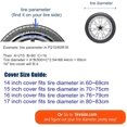 thumbnail image 2 of HEALiNK Housse de Pneu de Secours, Imperméable à l'Eau PVC Cuir Housses de Roue pour RV Jeep Liberty Wrangler SUV Camper Travel, 2 of 5