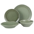thumbnail image 2 of Gibson Elite Island Cove 16 Piece (Service for 4) Plates and Bowls Stoneware Dinnerware Set -Green, 2 of 11