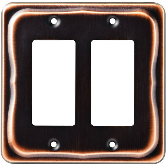 Tenley Double Decorator Wall Plate, Bronze