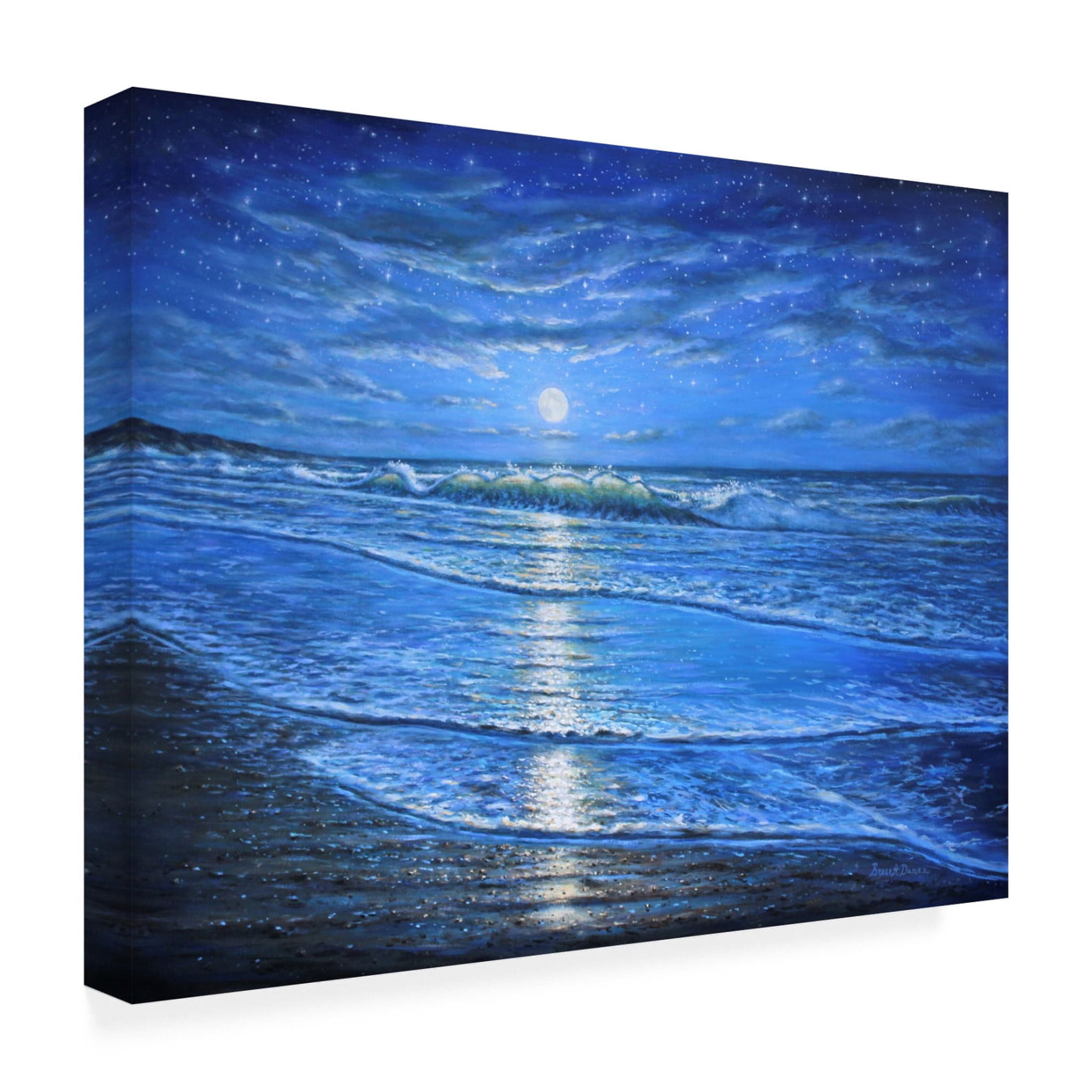 Canvas Wall Art - Bruce Dumas 'The Evening Show' Wall Art for Living Room, Bedroom, or Office Décor by Trademark Fine Art - 19 x 14 Inches
