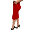 thumbnail image 3 of Obadiah Collection Stretchy Pull on Pencil Skirt for Women with Pockets and Belt(Royal Blue , Large), 3 of 4