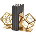 thumbnail image 2 of Bookends de metal, titulares de libros no para esquiares geométricos (5 x 5.5 x 3.1 in) Juvale Decoración Hogar, 2 of 2