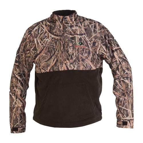 Mossy Oak Shadowgrass Blades Men's Waterfowl 1 4 zip Jacket by LUCKY ZONE DESIGN