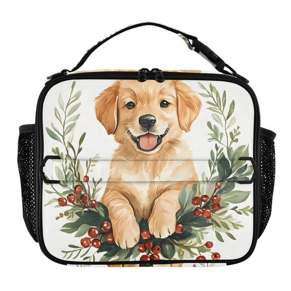 ALAZA A Cute Dog Lunch Box Insulated Lunch Bag Cooler Tote with Shoulder Strap