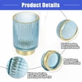 thumbnail image 4 of Vocoste Makeup Brush Holder Organizer Glass Cosmetic Brushes Storage Make Up Brush Cup for Desktop Blue L Size, 4 of 6