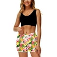 thumbnail image 4 of Women 4th of July Board Shorts Hawaiian Tropical Print Beach Swim Shorts with Pockets, 4 of 10