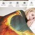 thumbnail image 3 of BCIIG Firebird Symbolism Warm Lightweight Blanket Soft Fleece Blanket Throw Living Room Sofa Decor Cow Gifts All Seasons - Multiple Sizes 50x60in, 3 of 6