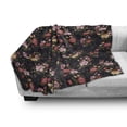 thumbnail image 3 of Watercolor Soft Flannel Fleece Blanket, Victorian Romantic Garden with Blossoming Roses Vintage Growth Soulful Bouquet, Cozy Plush for Indoor and Outdoor Use, 70" x 90", Multicolor, by Ambesonne, 3 of 6