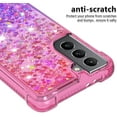 thumbnail image 4 of Compatible with Samsung Galaxy S21 Case Girls Women Liquid Glitter Heavy Duty Shockproof Back Cover Soft TPU Bumper Silicone Slim Protective Cover for Samsung Galaxy S21 Gradient Pink, 4 of 12