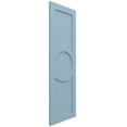 thumbnail image 2 of Ekena Millwork 12"W x 40"H True Fit PVC Center Circle Arts & Crafts Fixed Mount Shutters, Peaceful Blue (Per Pair - Hardware Not Included), 2 of 9