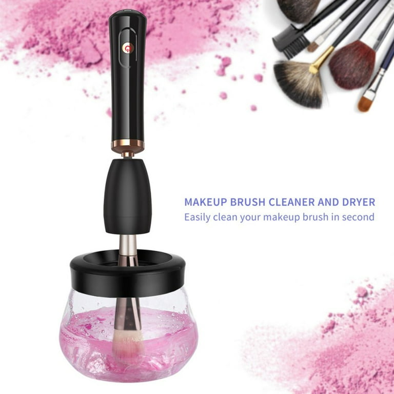 Makeup Brush Cleaner Dryer, Automatic Brush Spinner with 8 Size Rubber  Collars, Wash and Dry in Seconds,Brush Cleaning Machine - AliExpress