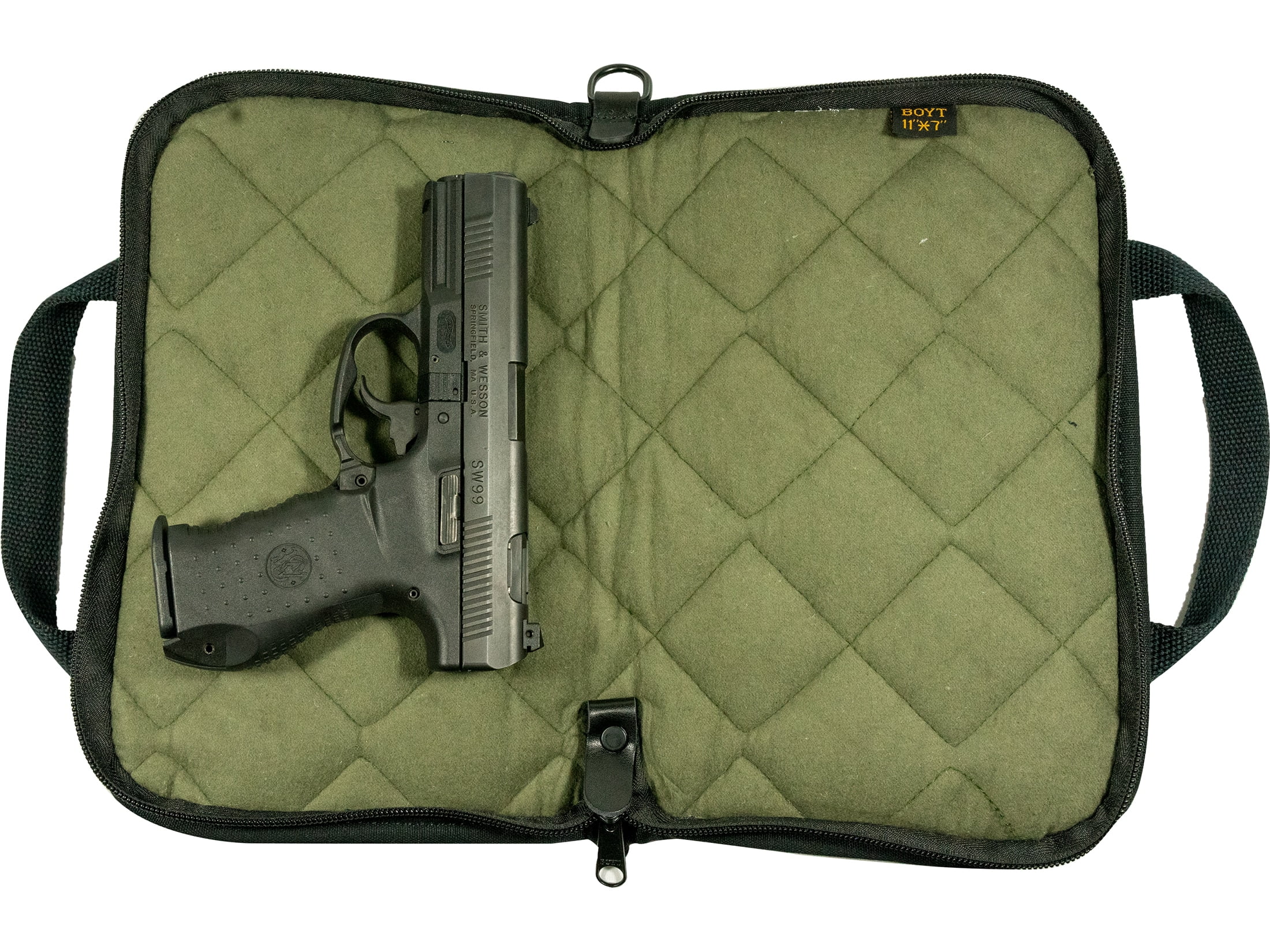 Boyt 1911 Pistol Case 11" Waxed Canvas Black