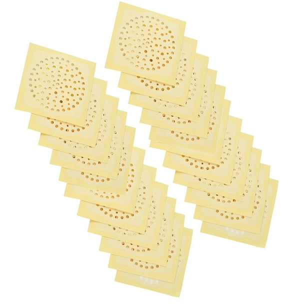 Cubierta de desagüe de ducha, pegatinas de malla para el cabello para inodoros y desagües de alcantarillado antiobstrucción 20 piezas