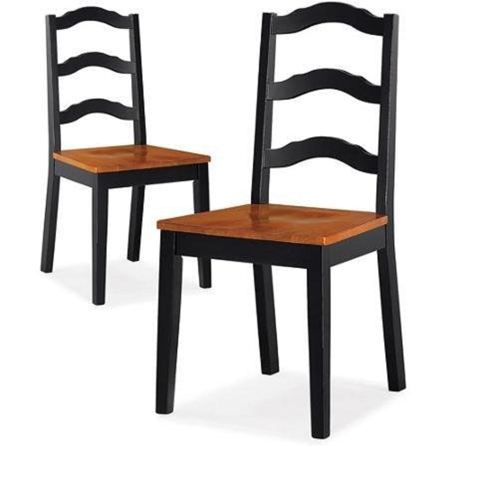 Better Homes And Gardens Autumn Lane Ladder Back Dining Chairs Set Better Homes And Gardens Autumn Lane Ladder Back Dining Chairs Set Of 2 Black Com