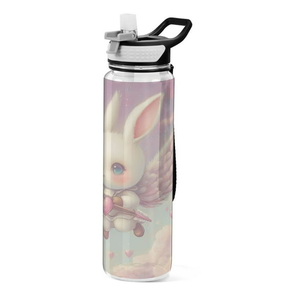 BZSMCE Sport Bottle Cupid’s Bunny Outdoor sports Water Bottle Size: 10.4x3in