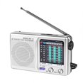 thumbnail image 1 of KK9 Weather Radio SW AM FM Portable Radio Battery Operated Longest Lasting Radio For Emergency Hurricane Running Walking Home silver, 1 of 5