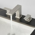 thumbnail image 4 of Cobbe Widespread 8-Inch Bathroom Faucet 3 Hole, 2-handle Bathroom Sink Faucet with Pop Up Drain Assembly Brushed Nickel, 4 of 10