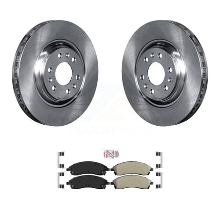 Transit Auto Front Disc Brake Rotors and Semi-Metallic Pads Kit for Car 2004-2009 Cadillac SRX K8A-104043