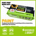 thumbnail image 2 of Paint Cleaning Wipes – 100 Count (15" x 10") Heavy-Duty Cleaning Cloths for Paint Prep & Cleanup, Removes Paint, Adhesive, Caulk – Ideal for Painters, Contractors, Artists & DIY Work, 2 of 4