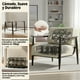 thumbnail image 4 of Sillón Individual Moderno, Color Beige + Madera Oscura, Resortes de Nueva Tecnología, Homemake Furniture, 4 of 6