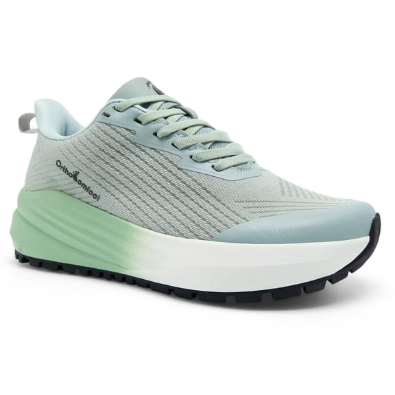 OrthoComfoot Men's Orthopedic Wide Toe Box Sports Sneakers, Arch Support Casual Walking and Running Shoes