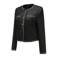 thumbnail image 2 of Womens Knit Design Cropped Jacket, 2 of 4