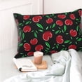 thumbnail image 4 of Fotbe Cherry Funda de Almohada Decorativa Estilo Occidental, Lujo en Algodón, Fundas para Almohadas King, Cojín Estampado para Decoración del Hogar-20"x30", 4 of 6