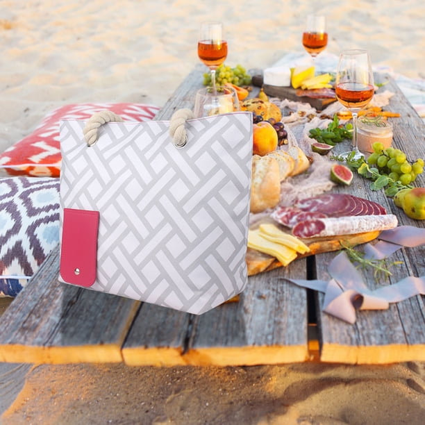 Bolsa térmica portátil para vino navideño | Mantiene el vino frío durante horas | Portabotellas resistente para picnic, playa y camping | Almacenamiento para varias botellas | Bolsa para bebidas