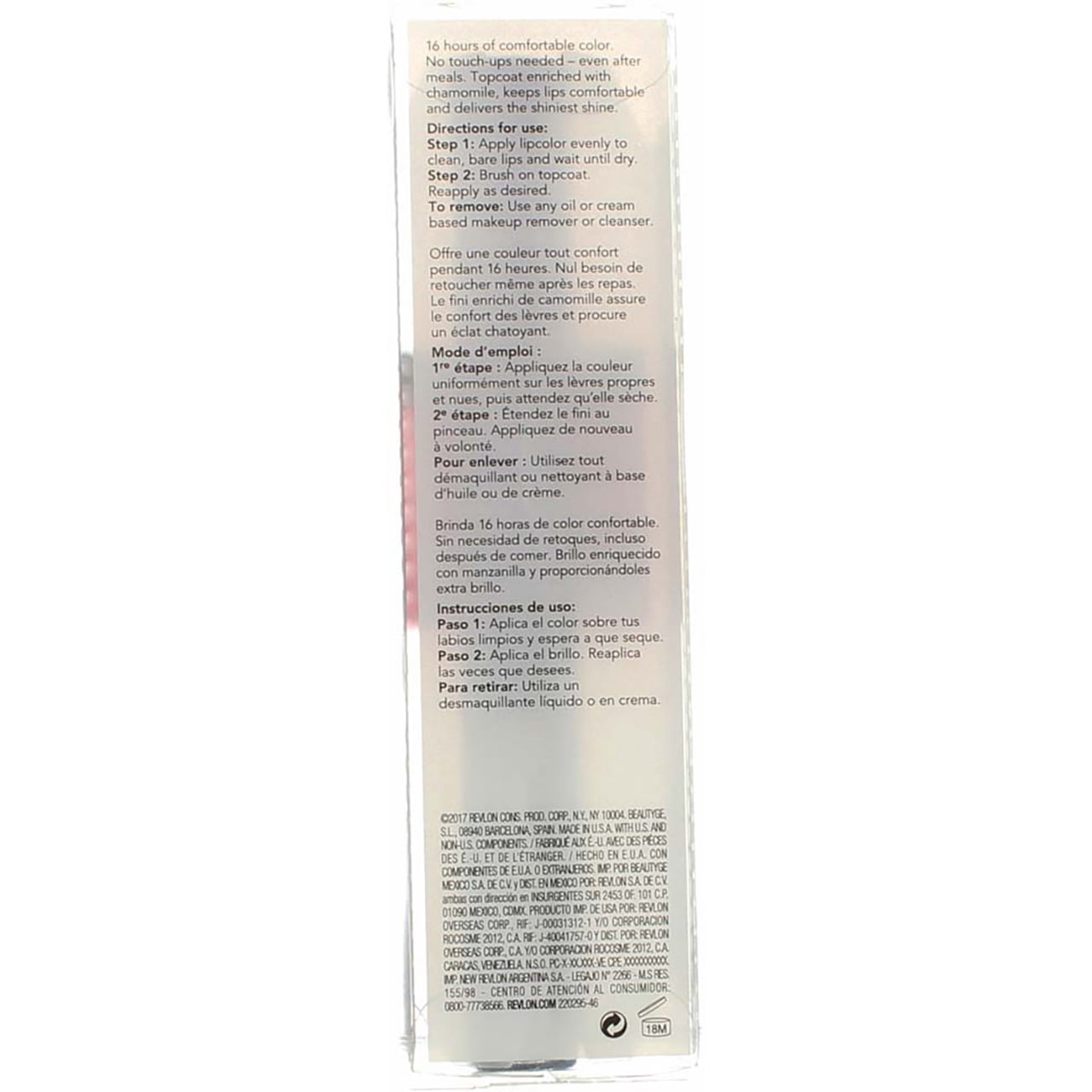 Revlon ColorStay Overtime Liquid Lip Color, Infinite Raspberry [005] 0.07 oz (Pack of 3)