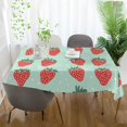 thumbnail image 3 of Yayeee Tablecloths 60" x 60" Rectangle Wrinkle Resistant Party Table Cover, Red Strawberry, 3 of 8