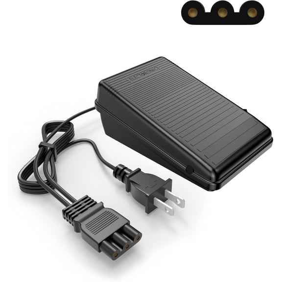 Foot Pedal Power Cord Replacement for Janome Sewing Machine Compatible with Janome 033770217 hd1000 hd3000 128 2212 7318 7933 3434d Kenmore 385.12318990 385.16221300 385.12908 384 385 1802400