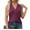 Wine, variant on Patlollav Womens Tank Top Under $10, V-Neck Tank Top for Women's Sleeveless Solid Color Basics Casual Tops Pullover T-Shirt