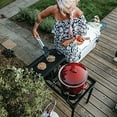 thumbnail image 2 of GasOne Two Burner Propane Camp Stove with Cover Outdoor High Pressure Propane Double Burner, Red QCC, 2 of 8