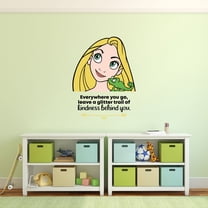 Kindness Tangled Rapunzel Quote Cartoon Quotes Decors Wall Sticker Art Design Decal for Girls Boys Kids Room Bedroom Nursery Kindergarten Home Decor Stickers Wall Art Vinyl Decoration (10x10 inch)