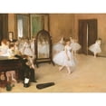 thumbnail image 3 of Degas, Edgar 24x19 Black Modern Framed Museum Art Print Titled - The Dancing Class, 3 of 5