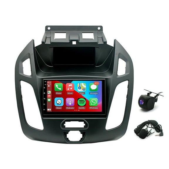 iSpchen Android 13 Car Stereo Radio for Ford Transit Connect 2014-2018 Built-in CarPlay Android Auto, 7in Touch Screen with Bluetooth FM/RDS WiFi SWC GPS Navigation   AHD Backup Camera/Mic