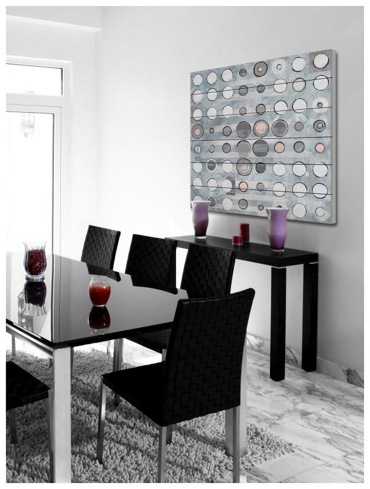 Marmont Hill Inc Marmont Hill - Uplifting Dots Print on White Wood