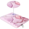 thumbnail image 4 of Mosiso 13.3 inch Laptop Sleeve for MacBook Pro 14 inch M4 M3 M2 M1 Lenovo Dell HP Asus Acer, Protective Neoprene Notebook Bag with Small Case, Pink Marble, 4 of 7